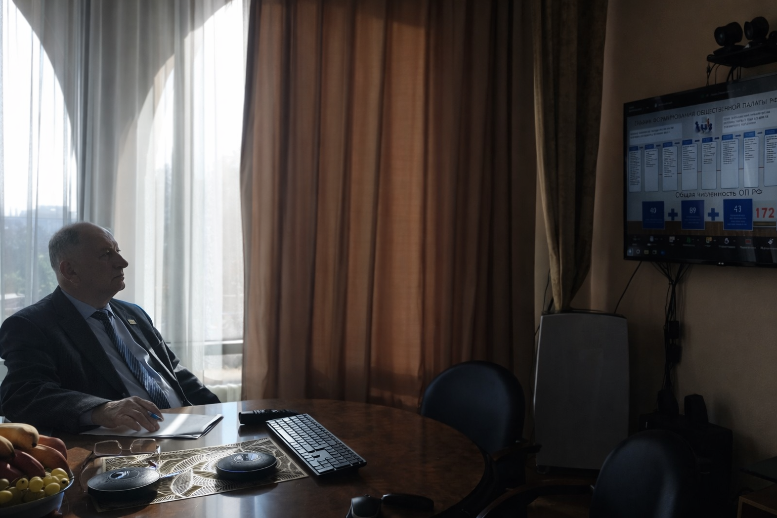 Заместитель председателя ОП РД Сапарбейг Абдуллаев принял участие во всероссийском онлайн-совещании по формированию нового состава ОП РФ