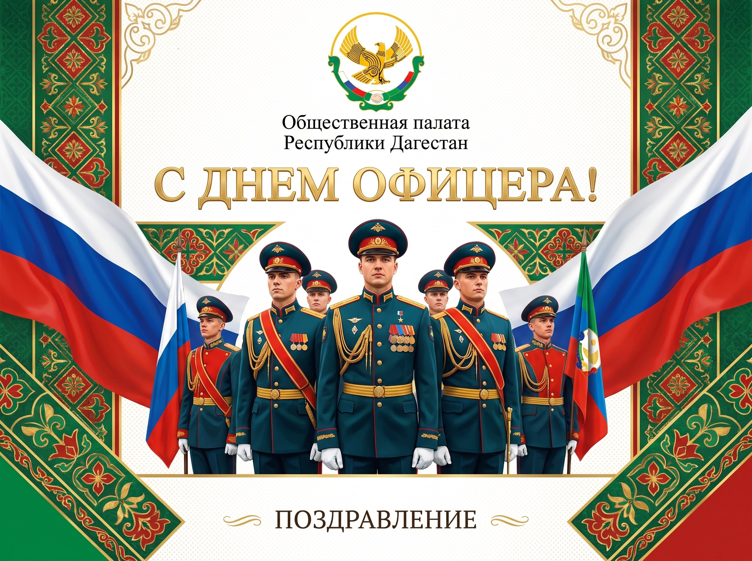 Поздравление Общественной палаты Республики Дагестан с Днём офицера!