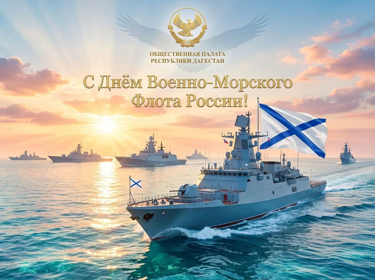 Поздравление Общественной палаты Республики Дагестан с Днём Военно-Морского Флота Российской Федерации